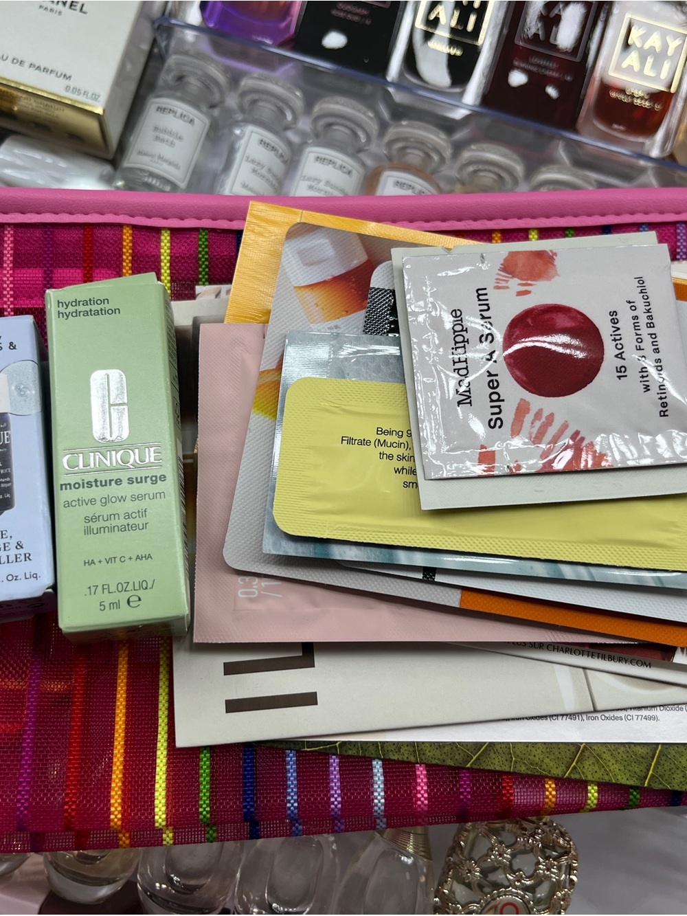 Beauty Sample Bundle with Beautiful Makeup Bag